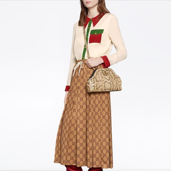 NWT Gucci Re(Belle) natural small python bag - Picture 2 of 11